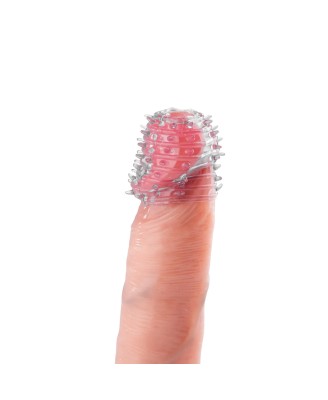 Power Escorts - BR338 - Textured Penis Sleeves – 2-Pack Clear Blue