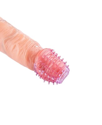 Power Escorts - BR339 - Textured Penis Sleeves – 2-Pack Pink Purple