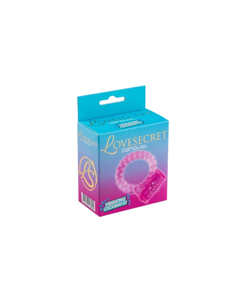 LoveSecret Sensual LS71 – Vibrating Cock Ring 02 – Pink – Battery Powered