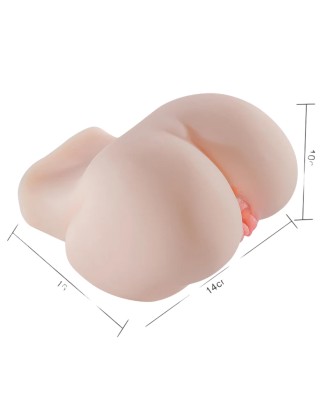 LoveSecret Premium - LS78 - Big Vibrating Pussy/Ass – 1.1 kg Realistic Design