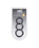 Classic Silicone Cockring Set of 3 - L/XL/XXL - Black
