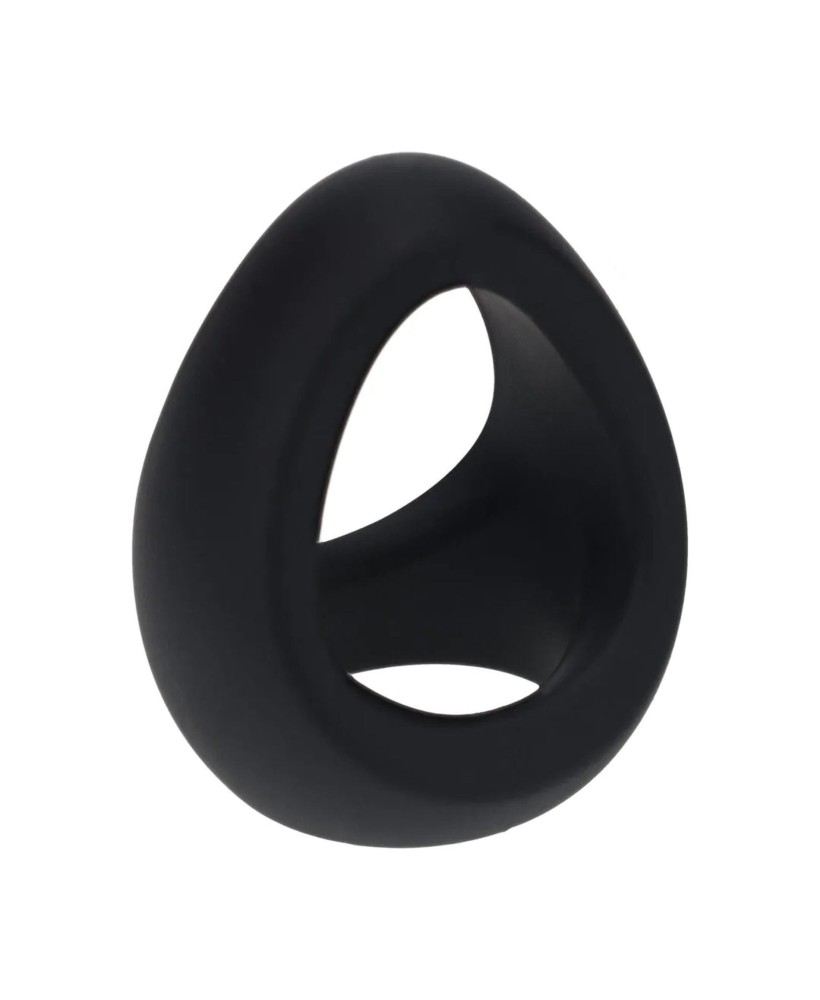 Soft Tri O Silicone Cockring - Black