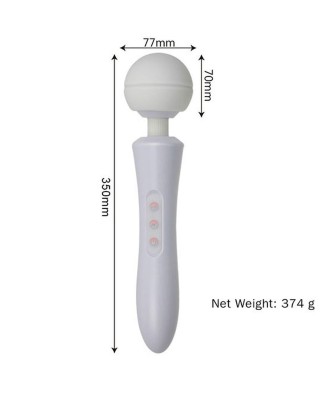 Stymulator-Massager Ultra Powerful -Big USB Black 20 Function