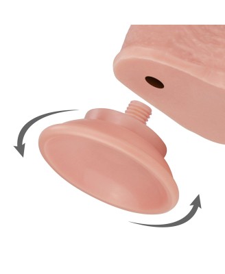 7'' Sliding-Skin Dildo - Realistyczne Cieliste Dildo z ruchomą skórą