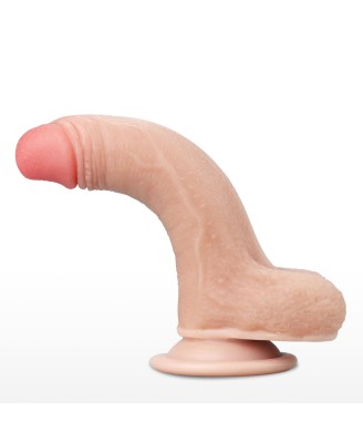 7'' Sliding-Skin Dildo - Realistyczne Cieliste Dildo z ruchomą skórą