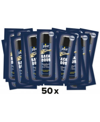 Pjur BACK DOOR Moisturising 2 ml x 50 szt - Lubrykant Analny na bazie wody