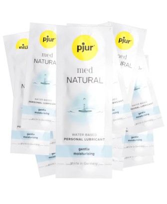 pjur med NATURAL – Wodny Lubrykant Intymny z Roślinną Gliceryną - 2 ml x 50 szt