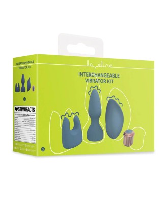 Interchangeable Vibrator Kit - Blue