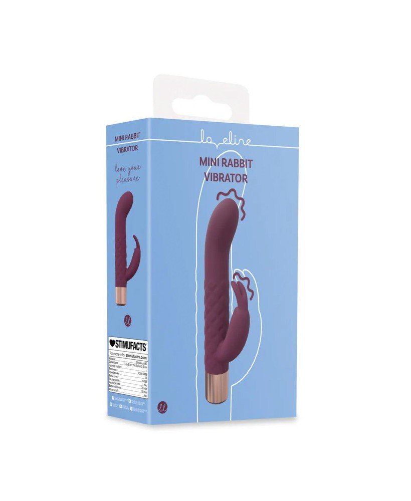 Mini Rabbit Vibrator - Burgundy