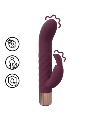 Mini Rabbit Vibrator - Burgundy