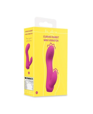 Mini Curved Rabbit Vibrator - Pink