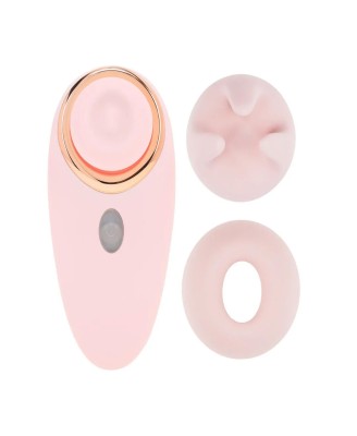 Aurie - AirTap Vibrator with Two Head Attachments - Pink
