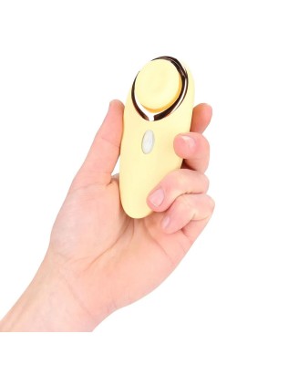 Aurie - AirTap Vibrator with Two Head Attachments - Yellow