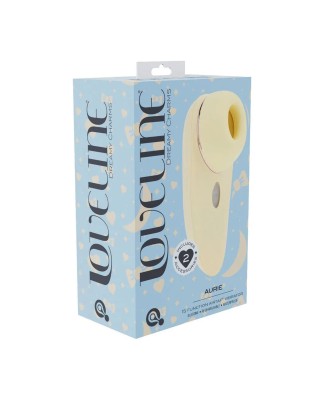 Aurie - AirTap Vibrator with Two Head Attachments - Yellow