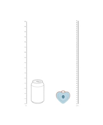 Luvie - Heart-shaped AirTap Vibrator - Blue