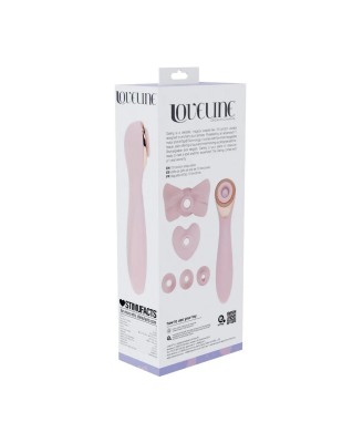 Darling - AirTap Wand Vibrator with Five Head Attachments - Pink