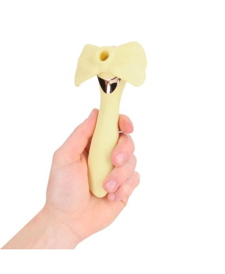 Darling - AirTap Wand Vibrator with Five Head Attachments - Yellow