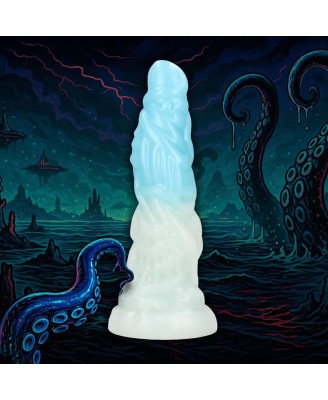 Vein Master - Silicone Dildo - Blue/White