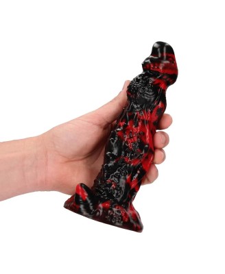 Hell Night Fiend - Silicone Dildo - Red/Black