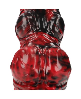 Hell Invader - Silicone Dildo - Red/Black