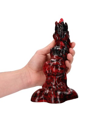 Hell Invader - Silicone Dildo - Red/Black