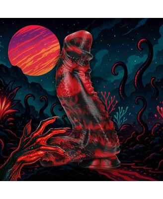 Dark Lycan Spawn - Silicone Dildo - Red/Black