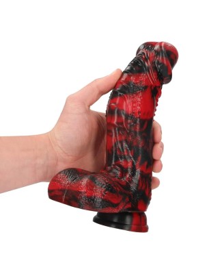 Dark Lycan Spawn - Silicone Dildo - Red/Black
