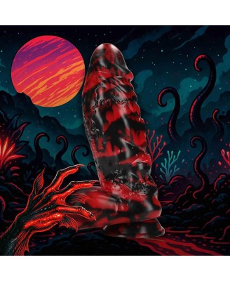 Demon Master - Silicone Dildo - Red/Black