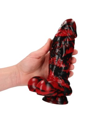 Demon Master - Silicone Dildo - Red/Black