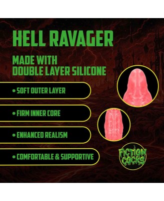Hell Ravager - Silicone Dildo - Red