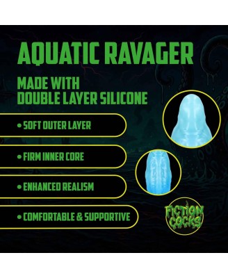 Aquatic Ravager - Silicone Dildo - Blue