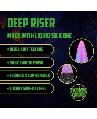Deep Riser - Silicone Dildo - Purple