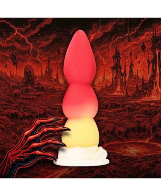 Whipped Berry - Silicone Butt Plug - Red/Yellow