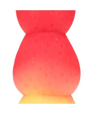 Whipped Berry - Silicone Butt Plug - Red/Yellow