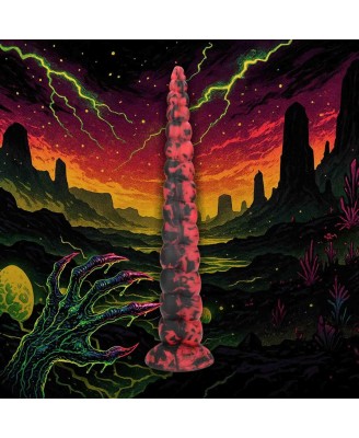 Infernal Tentacle Demon - Anal Snake - 14.8" / 37,5 cm - Red/Black