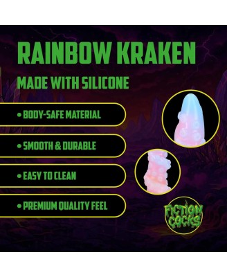 Rainbow Kraken - Silicone Butt Plug - Rainbow