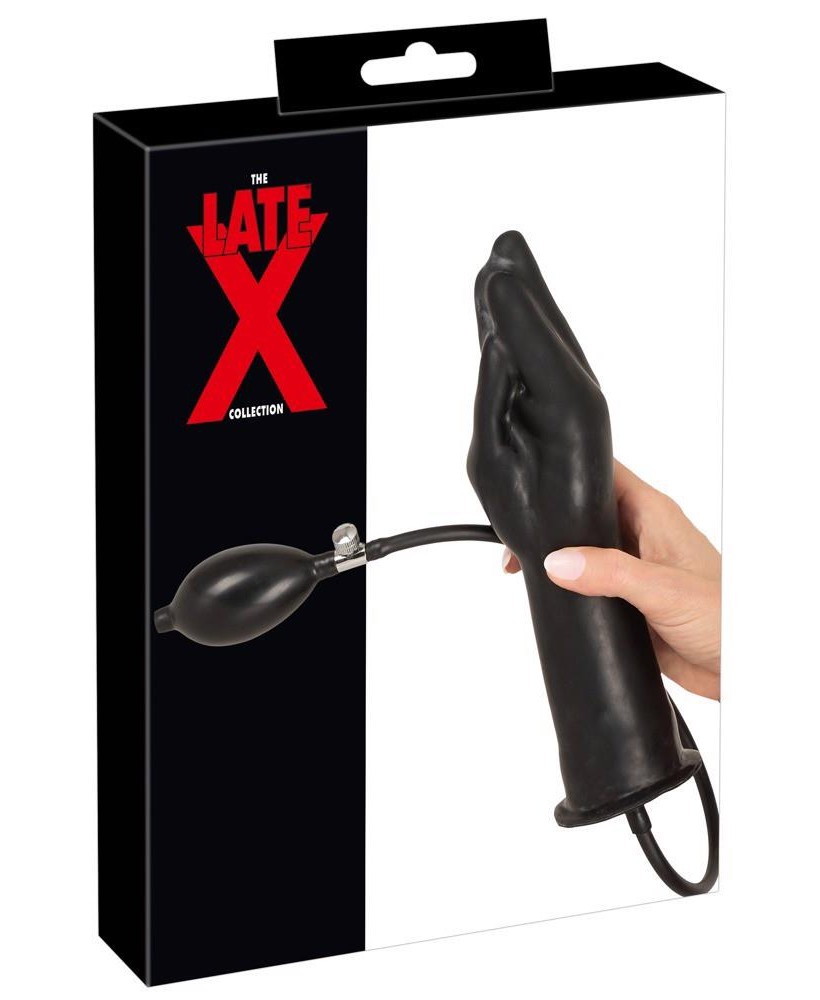 Inflatable Latex Hand black