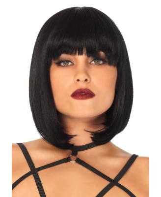 Short natural bob wig Black