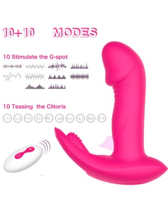 Flicking wearable vibrator
