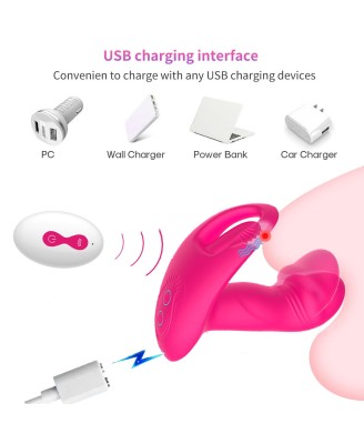 Flicking wearable vibrator