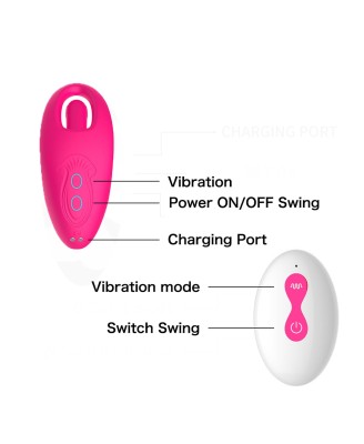 Flicking wearable vibrator
