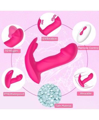Flicking wearable vibrator