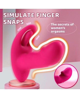 Flicking wearable vibrator