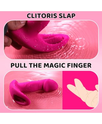 Flicking wearable vibrator