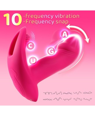 Flicking wearable vibrator