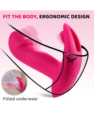 Flicking wearable vibrator