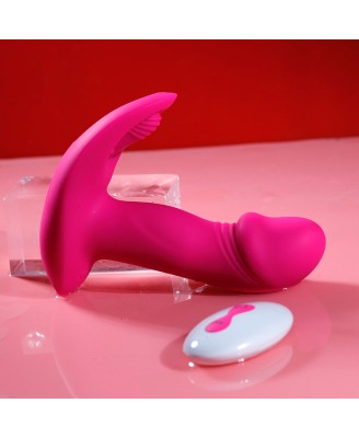 Flicking wearable vibrator