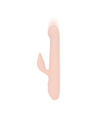 Good Vibes Only - Thrusting Vibrator - Soft Silicone - Pink