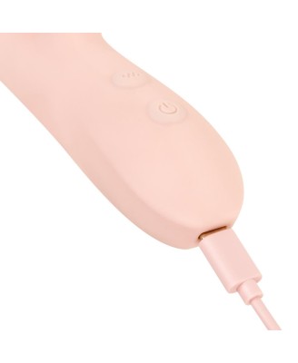 Good Vibes Only - Thrusting Vibrator - Soft Silicone - Pink
