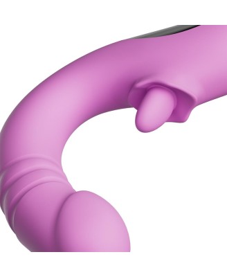 Good Vibes Only - Thrusting Tongue Vibrator - Pink